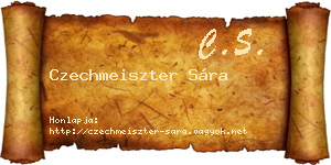 Czechmeiszter Sára névjegykártya